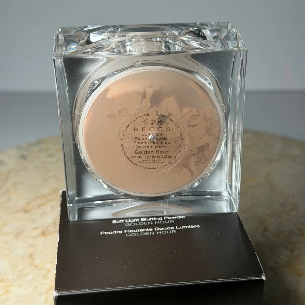 BECCA Soft Light Blurring Powder 10g Golden Hour Luminous Setting Powder NEW